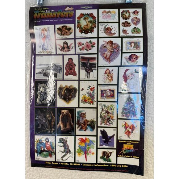 Jones Tones Color Iron-on Transfers Looking Back Native‎ American on Horse 12x18 - Picture 4 of 4